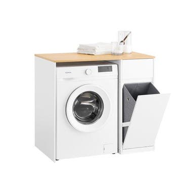 2dekans | SoBuy Wasmachinekast - Badkamermeubel - Wasmand en, Ophalen of Verzenden, Zo goed als nieuw