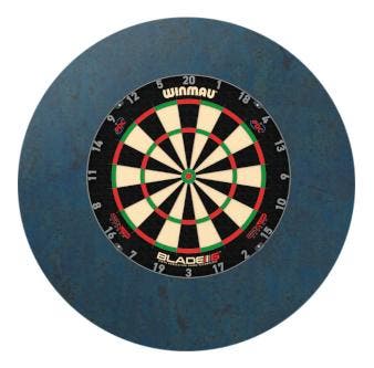 Design Dartbord achterwand - Navy Blue - ROND - 80cm, Ophalen of Verzenden, Nieuw