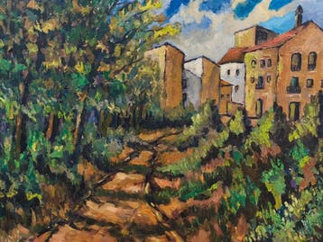 Escuela Impresionista Europea (XX) - Camino a la Ciudad, Antiek en Kunst, Kunst | Schilderijen | Klassiek