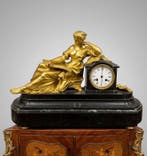 Figurale pendule Louis Philippe - Verguld brons - 1850-1900