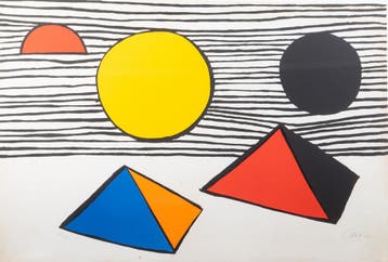 Alexander Calder (1898-1976), ‘Two half disks’, 1971, Antiek en Kunst