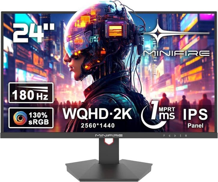 Gaming Monitor - Beeldscherm computer - 24 inch - 180Hz - WQ, Computers en Software, Monitoren, Zo goed als nieuw, Verzenden