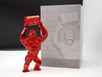 Richard Orlinski (1966) - Kong Oil Bubble (Red Edition)