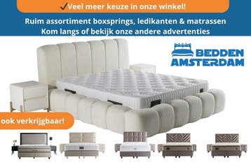 Elektrische Boxspring Helsinki - diverse maten, Verzenden, Nieuw, Tweepersoons
