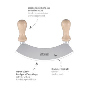 Triangle Wiegemes 23cm – Ambachtelijk Solingen Staal met.., Ophalen of Verzenden, Nieuw