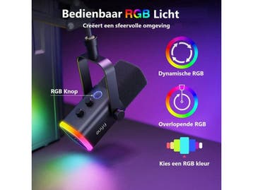 FIFINE AM8T - USB / XLR Studio microfoon - Ruisonderdrukking, Verzenden, Nieuw