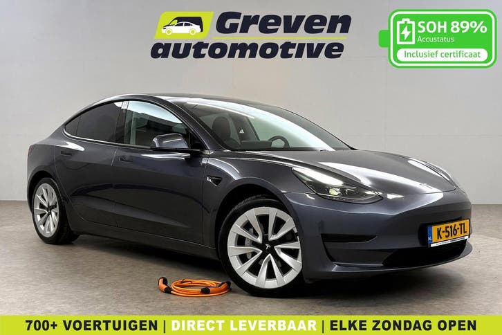 Tesla Model 3 Standard RWD Plus 60 kWh | Autopilot |, Auto's, Tesla, Automaat, Elektrisch, Zilver of Grijs, Adaptieve lichten