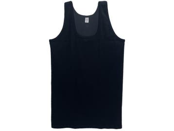 Onderhemd - SQOTTON® - King size - Zwart - 4XL/5XL, Verzenden