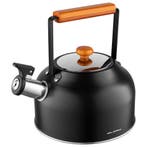 Florina Tokyo fluitketel RVS mat zwart 2.5 Liter - ook, Ophalen of Verzenden, Nieuw