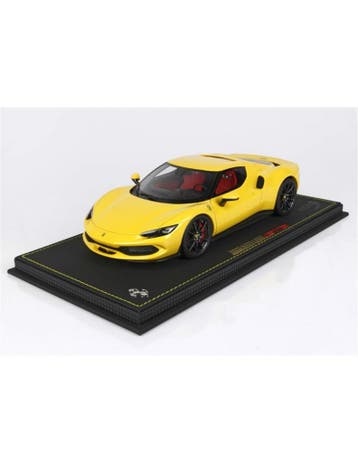2021 FERRARI 296 GTB GIALLO MODENA BBR MODELCAR 45/99, Hobby en Vrije tijd, Nieuw