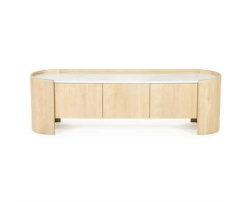 TV meubel Don 165x45cm - bruin | Eleonora, Ophalen of Verzenden, Nieuw