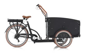 Elektrische Bakfiets Troy - Vogue 36Volt 7V Mat Zwart, Overige merken, 4 kinderen of meer, Huif, Nieuw