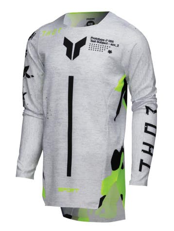 Thor 2025 Fall Sport Riot Jeugd Crossshirt Wit / Acid maat X, Ophalen of Verzenden, Nieuw