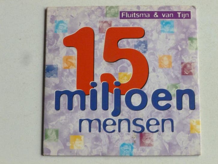 Fluitsma & van Tijn - 15 Miljoen mensen (CD Single), Cd's en Dvd's, Cd Singles, Zo goed als nieuw, Ophalen of Verzenden
