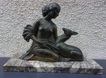 ENRIQUE MOLINS BALLESTE (1893-1958) - Art Déco - sculptuur,