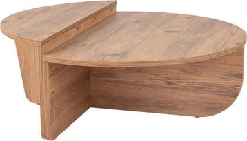 Hoppa! 241NRD1205 ASIR Salontafel van 159 voor 129, 50 tot 100 cm, 100 tot 150 cm, Rond, Nieuw