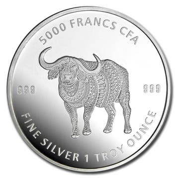 Chad - Mandala Buffalo 1 oz 2020 (10.000 oplage), Verzenden, Midden-Amerika, Losse munt, Zilver