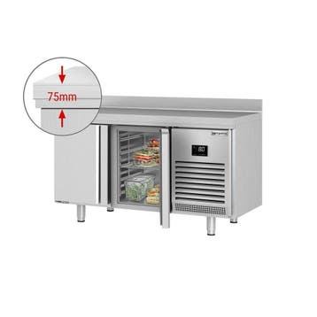 GGM Gastro | Koelwerkbank PREMIUM PLUS - 1468x600mm - met 2, Verzenden, Nieuw in verpakking, RVS Meubilair