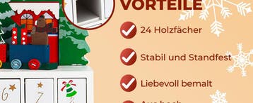 Adventkalender Hout Landschap (Voor in Huis), Verzenden, Nieuw