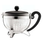 Theepot - Bodum - Chambord - 1 L - Glas - Roestvrij staal..., Verzenden, Nieuw