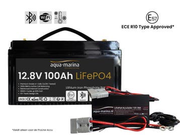 Accuset | ProLine 100Ah Smart LiFePO4-accu + 20A acculader, Watersport en Boten, Accessoires en Onderhoud, Ophalen of Verzenden