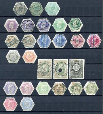 Belgium 1850/1950 - Verzameling vanaf klassiek met telegram,, Gestempeld