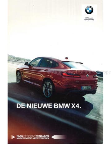 2018 BMW X4 BROCHURE NEDERLANDS, Nieuw, BMW, Author