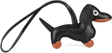 Teckel sleutelhanger/tashanger bruin, licht bruin of zwart, Verzenden, Nieuw