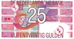Bankbiljet 25 gulden 1989 Roodborstje UNC, Postzegels en Munten, Bankbiljetten | Nederland, Verzenden