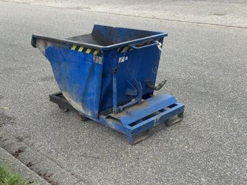 Gebruikte Kantelbakken, Kantelbak, Kiepbak, Kiepcontainer, Doe-het-zelf en Verbouw, Kratten en Dozen, Ophalen, Gebruikt, 100 cm of meer