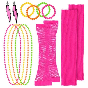 Disco 80s Party Accessoires Set, Ophalen of Verzenden, Nieuw