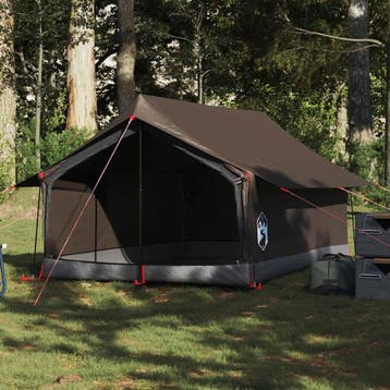 vidaXL Tent 2-persoons waterdicht bruin, Caravans en Kamperen, Tenten, Verzenden, Nieuw, Tot en met 2