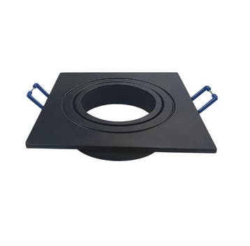 Inbouw spot GU10 + MR16 - Aluminium - 91mm - Vierkant, Ophalen of Verzenden, Nieuw