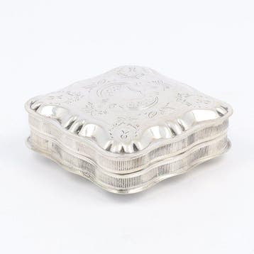 J. Niekerk (Schoonhoven 1979) - Pepermuntdoos - .835 zilver