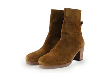 Shabbies Amsterdam Enkellaarzen in maat 41 Cognac, Kleding | Dames, Overige kleuren, Shabbies Amsterdam, Verzenden, Lage of Enkellaarzen