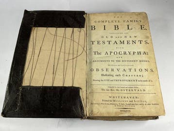 The Complete Family Bible Folio Size - 1777, Antiek en Kunst, Antiek | Boeken en Bijbels