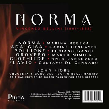 cd - marina rebeka - BELLINI: NORMA (nieuw), Verzenden, Zo goed als nieuw