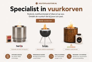 Specialist in Vuurkorven | Rookvrij, Design, Wax en Grillen, Tuin en Terras, Vuurkorven, Verzenden, Nieuw, Vuurkorf