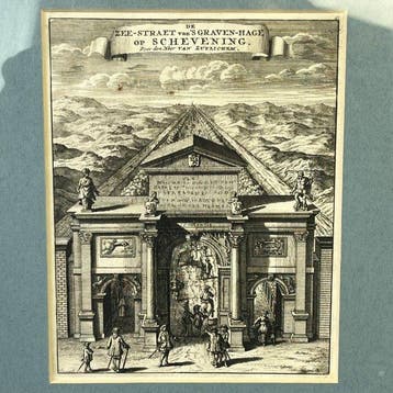Jan van Lamsvelt (XVIII) - Antieke kopergravure De, Antiek en Kunst