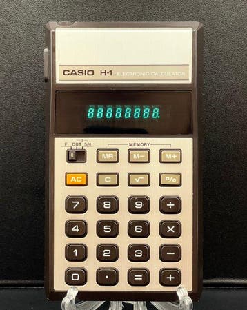 Casio H-1 Electronic Calculator – 1980 - Computer, Nieuw