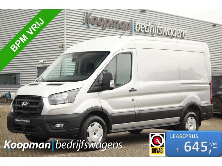 Ford Transit | Zakelijke Lease v.a. €668.39 pm, Auto's, Bestelauto's, Lease, Automaat, Diesel, Zilver of Grijs, Nieuw, Ford, Financial lease