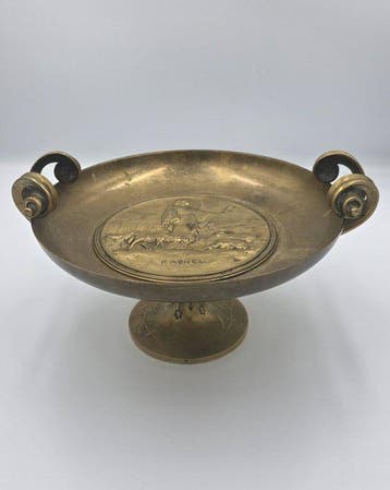 Émile Louis Picault - Tazza - Brons - Bronzen beker Rachel