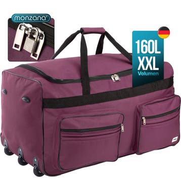 Reistas XXL Bordeaux Rood 160L met Wielen (Koffers - Tassen), Verzenden, Nieuw