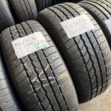 2 x Continental Cross Contact 255-55-18 RFT Winterbanden..., 18 inch, Gebruikt, 255 mm, Band(en)