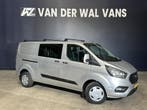 Ford Transit Custom 2.0 TDCI 131pk L2H1 Dubbele Cabine Euro6, Stof, Gebruikt, Dealer onderhouden, Ford