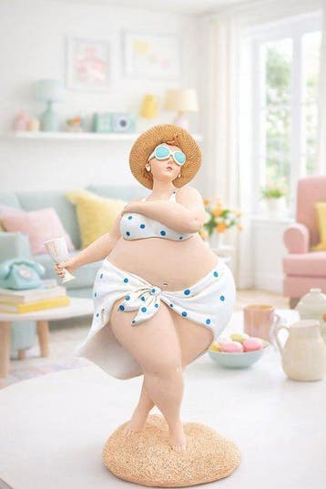 sculptuur, Zomerse blikvanger met retro uitstraling dikke