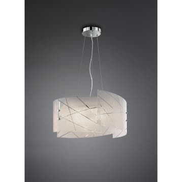 LED Hanglamp - Hangverlichting - Trion Sandra - E27 Fitting, Huis en Inrichting, Ophalen of Verzenden, Nieuw, Glas, Overige fittingen
