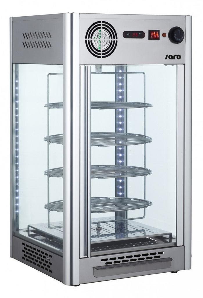 Warmhoudvitrine RVS LUNA 108L | 1.2kW | LED verlichting |, Zakelijke goederen, Horeca | Keukenapparatuur, Nieuw in verpakking