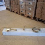 4x  Glijstangset Xenz, Dure, geborsteld goud, Nieuw