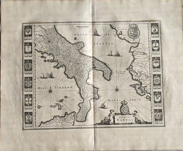 Italië - Topografisch reliëf Territorio Koninkrijk Napels;, Boeken, Nieuw